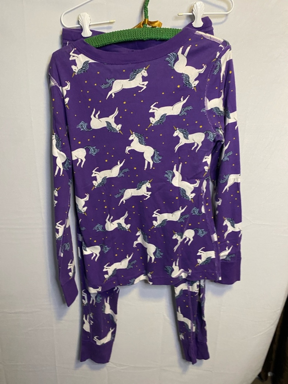 Hanna Andersson Purple Unicorn Print Pajama Set - Picture 6 of 12